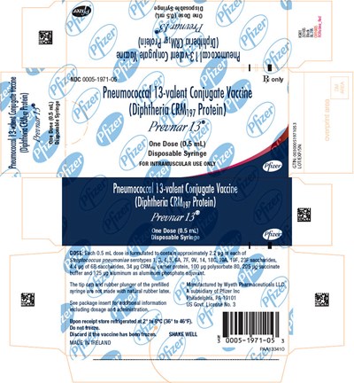 Principal Display Panel - 0.5 mL 10 Disposable Syringe Carton - prevnar 04