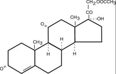Structural Formula - cortisone acetate tablets 1