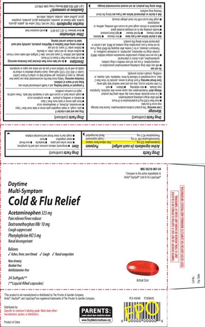 Acetaminophen 325 mg, Dextromethorphan Hbr 10 mg, Phenylephrine HCl 5 mg (Daytime Pe Softgel Pur 1)
