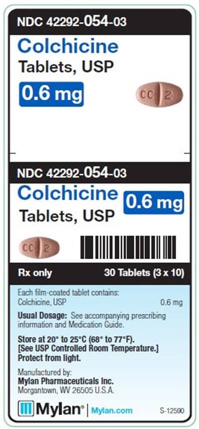 image-03.jpg Colchicine 0.6 mg Tablets Unit Carton Label - image 03