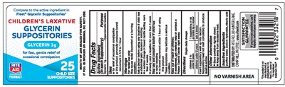 RAPedGlycerinSupp25ct