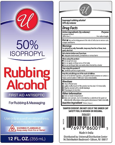 Label (Isopropyl Rubbing Alcohol 50)