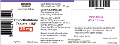 505 (Chlorthalidone 25mg 1000s)