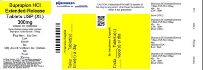 bupropion-300mg-30-tab-container-label.jpg Bupropion HCl Extended-Release Tablets USP XL 300mg - bupropion 300mg 30 tab container label