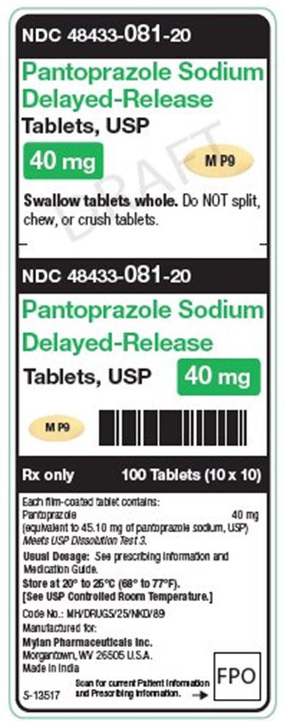 Pantoprazole Sodium 40 mg Delayed-release Tablets, Usp Unit Carton Label (Image 02)