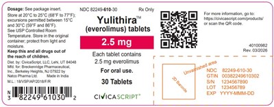 Principal Display Panel (2.5 mg Tablet Bottle Label)