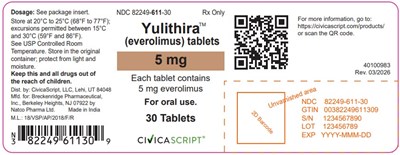 Principal Display Panel (5 mg Tablet Bottle Label)
