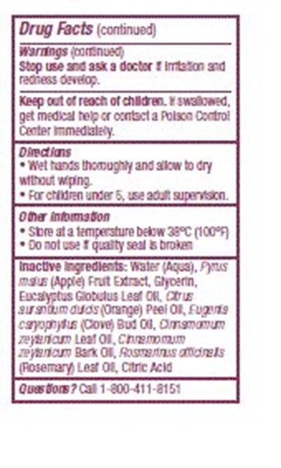 Warnings P2 (2017 09 05 Drug Facts Panel 2 Us On Guard Hand San)