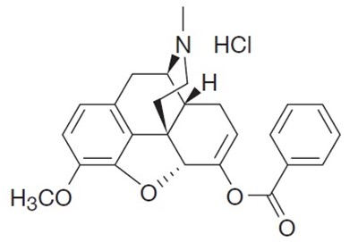 Benzhydrocodone chemical structure - benzhydrocodone chemical structure