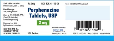 perphenazine-02.jpg PRINCIPAL DISPLAY PANEL - 2 mg Tablet Bottle Label - perphenazine 02