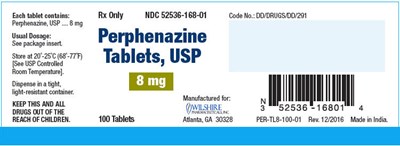 perphenazine-04.jpg PRINCIPAL DISPLAY PANEL - 8 mg Tablet Bottle Label - perphenazine 04