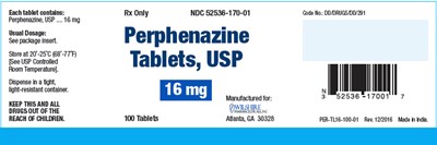 perphenazine-05.jpg PRINCIPAL DISPLAY PANEL - 16 mg Tablet Bottle Label - perphenazine 05