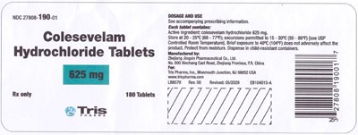 colesevelam-tablets-2.jpg 180 tablets - colesevelam tablets 2