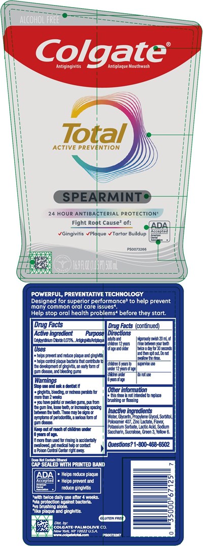 colgate-01.jpg PRINCIPAL DISPLAY PANEL - 500 mL Bottle Label - colgate 01