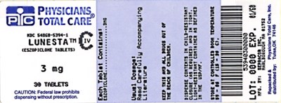 3 mg Bottle Label – Principal Display Panel – 3mg (5394)