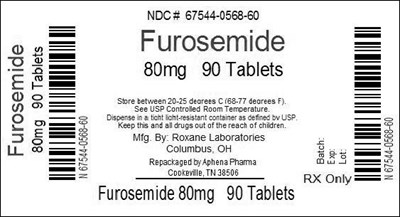 Bottle Label 80mg (67544 568)