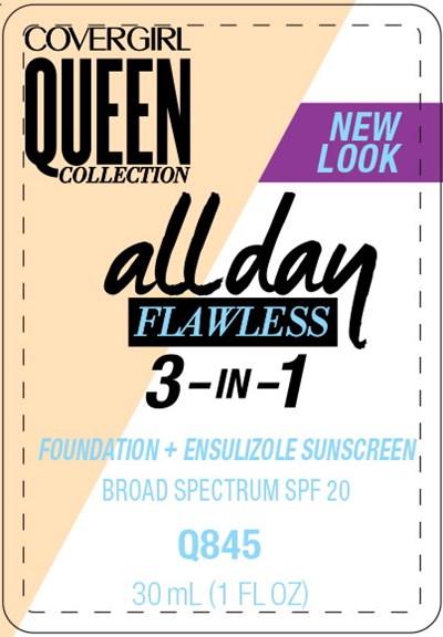 Principal Display Panel - Covergirl Queen Collection All Day 845 Label - cov07 0001 10