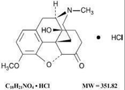 Chemical Structure - oxycodone hydrochloride tablets 1
