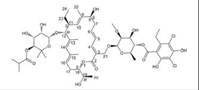 Chemical-structure (Fidaxomicin 01)