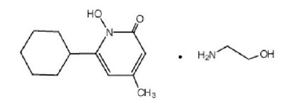 Chemical Structure - ciclopirox 01