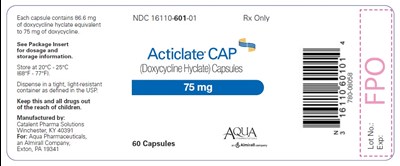 75 mg Capsule 60-count Bottle Label (Acticlate Cap 05)