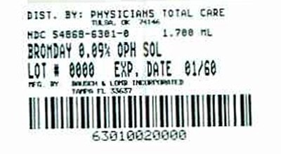Bromday 1.7 mL Carton Label - 6301