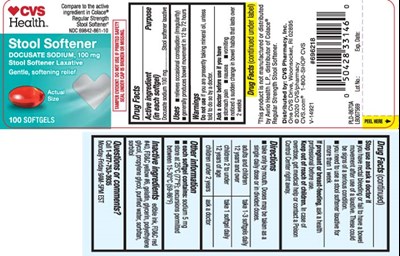 Docusate Sodium 100 mg - docusate sodium single tone 100 mg softgel pat 1