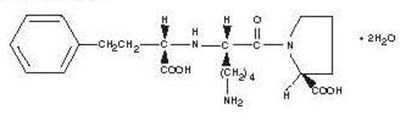 Structural Formula of Lisinopril - image 1