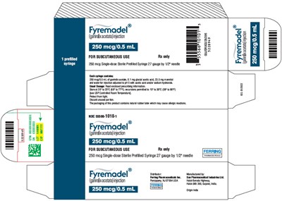fyremadel-02.jpg PRINCIPAL DISPLAY PANEL - 250 mcg/0.5 mL Syringe Blister Pack Carton - fyremadel 02