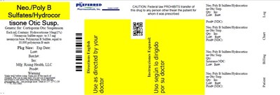 Neo./poly B Sulfates/hydrocortisone Otic Susp. (Carton Label)
