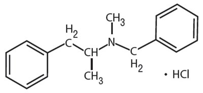 Chemical Structure - benzphetamine 01