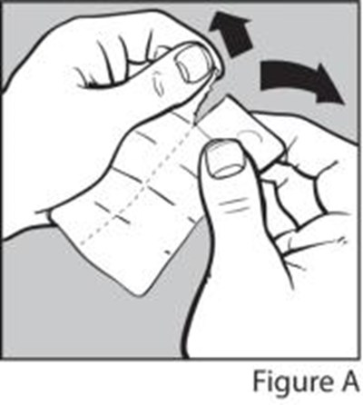 zubsolv-sublingual-tablets-03.jpg Pull apart 1 of the blister units from the blister pack by tearing along the dotted lines (perforations) until it is fully separated (See Figure A). - zubsolv sublingual tablets 03