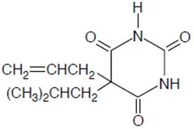Chemical Structure - butalbital 01
