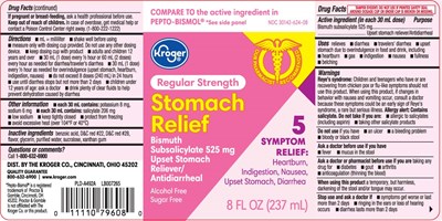 Bismuth Subsalicylate 525 mg (Peptic Relief Regular Strength Original No Veegum  1)