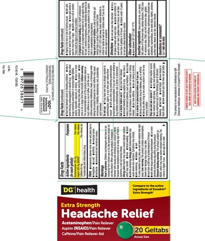 Extra Strength Headache Relief Geltab Pat 1