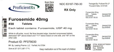 63187-790-30 - furosemide 40mg1000tabs