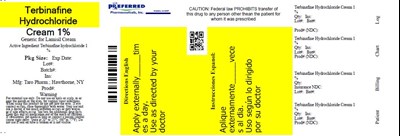 Terbinafine Hydrochloride Cream 1 Percent  Label (Terbinafine 03)