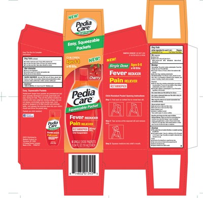 Children Ages 6-8or 48-59 Lbspediacare Squeezable Packetfever Reducerpain Relieveracetaminophen 160mg/5mloral Suspension6 Single Dose Packets0.34 Fl Oz (10 mL) Each (Pediacare Single Dose Fever Reducer 01)