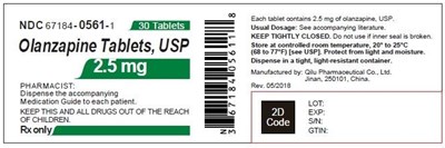 fig-1.jpg PACKAGE LABEL-PRINCIPAL DISPLAY PANEL - 2.5 mg (30 Tablets Bottle) - fig 1