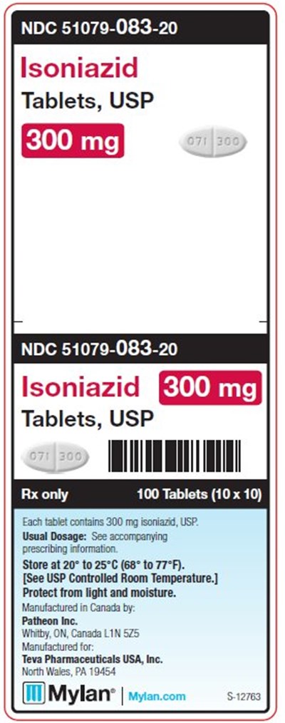 Isoniazid 300 mg Tablets Unit Carton Label (Image 01)
