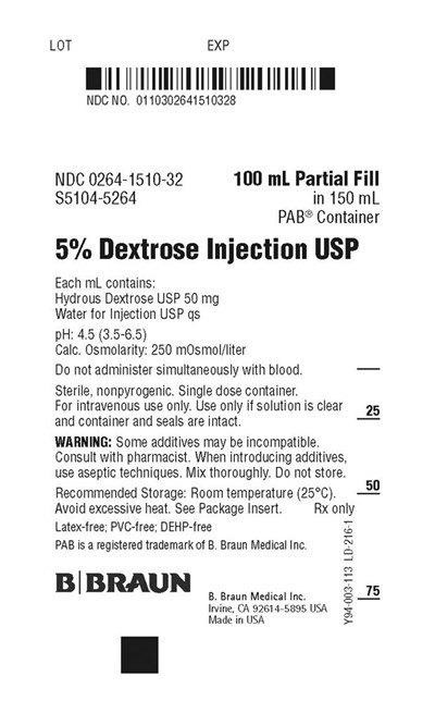 S5104-5264 Container Label 100 mL Partial Fill (Dextrose Injection Usp In Pab 6)