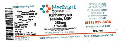 Azithromycin 250mg Tablet #6 (60bf8e22 284b 4dc0 9c03 694813cc89ac 02)