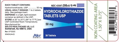 hctz-container-label-50mg.jpg Hydrochlorothiazide Tablets, USP 50 mg 100 count. - hctz container label 50mg