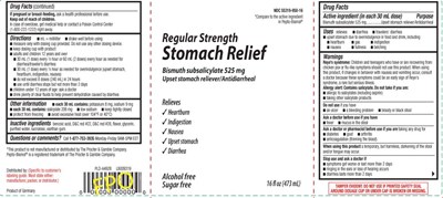Bismuth Subsalicylate 525 mg (Peptic Relief Regular Strength Original No Veegum  1)