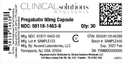 Pregabalin 50mg Capsule 30ct Blister Card (Prega 50mg 500s A)