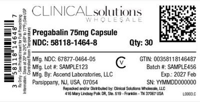 Pregabalin 75mg Capsule 30ct Blister Card (Pregabalin 75 90 1)