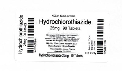 Bottle Label 25mg (43353 0719 60)