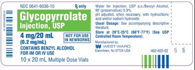 glycopyrrolate-injection-usp-10.jpg Glycopyrrolate Injection, USP 4 mg/20 mL (0.2 mg/mL) 10 x 20 mL Multiple Dose Vials Glycopyrrolate Injection, USP 4 mg/20 mL (0.2 mg/mL) 10 x 20 mL Multiple Dose Vials - glycopyrrolate injection usp 10