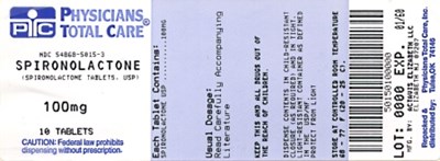 Image Of 100 mg Package Label (5015)