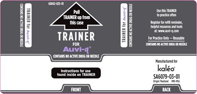 auvi-q-31.jpg Trainer Outer Case Label (Supplied with 0.1 mg Auto-Injectors) - auvi q 31